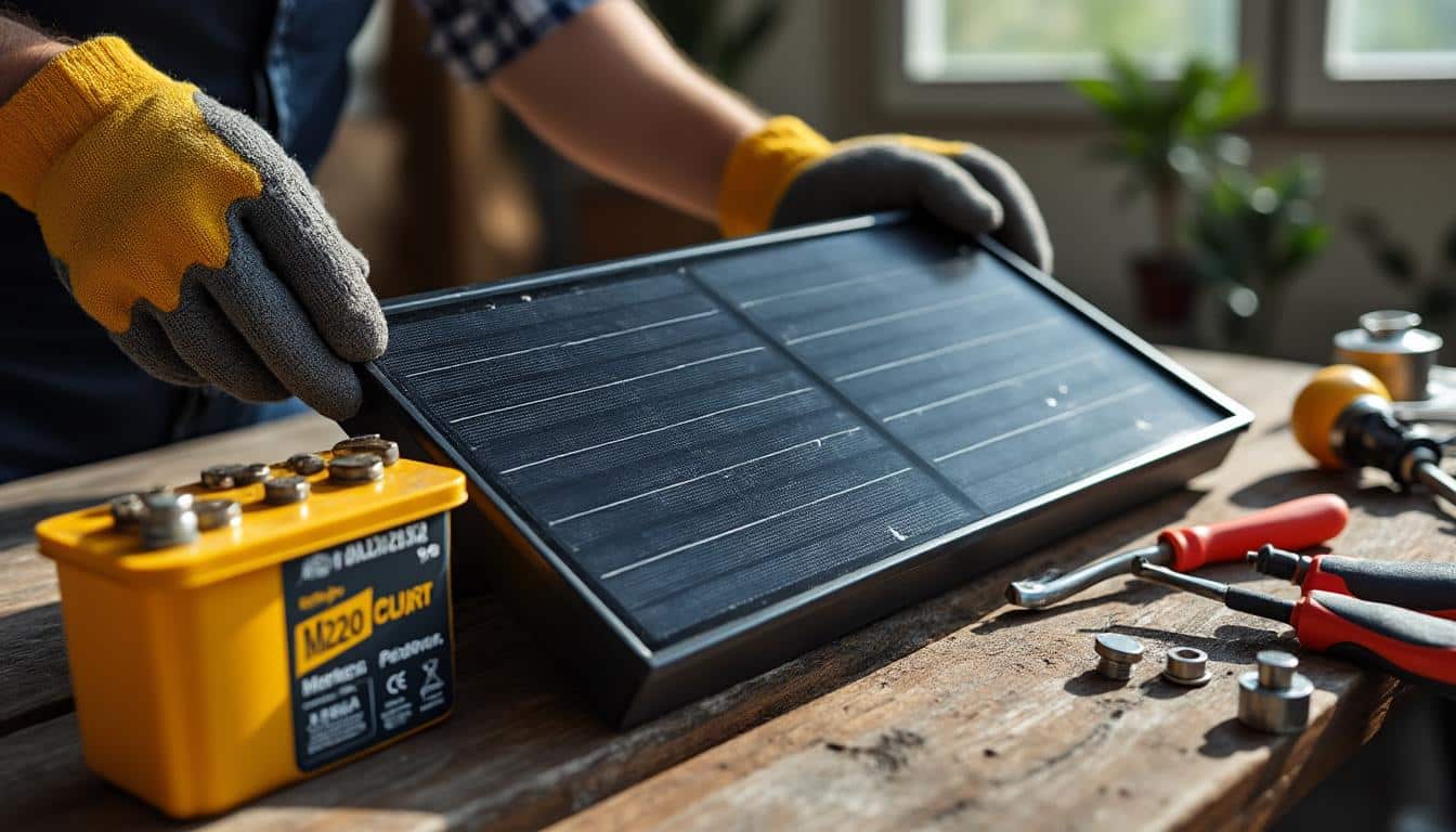 Recyclage d’une batterie solaire à la maison : méthode et précautions