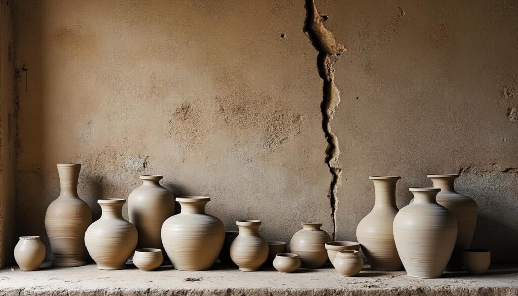 Comment réparer une poterie artisanale avec un mur fissuré