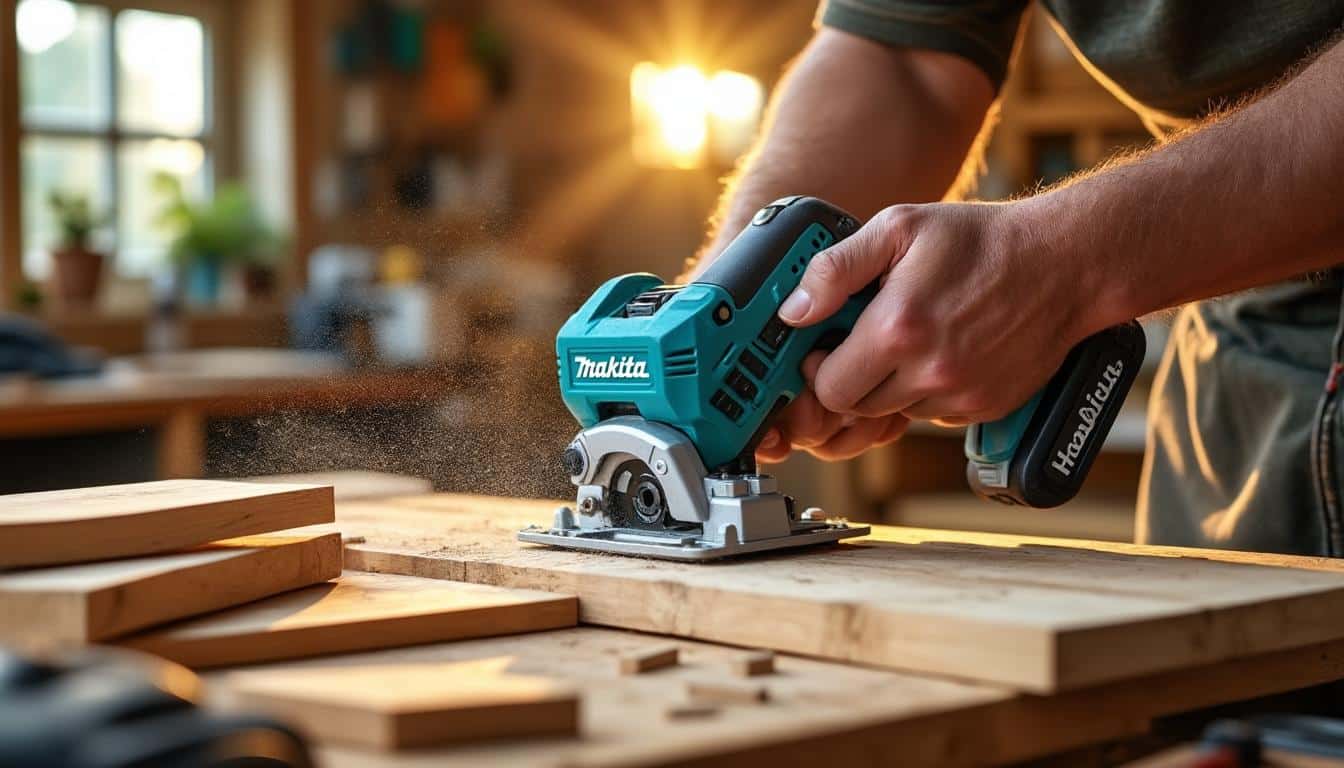 Illustration: Pourquoi la scie sauteuse 18V Makita est un outil incontournable pour vos découpes