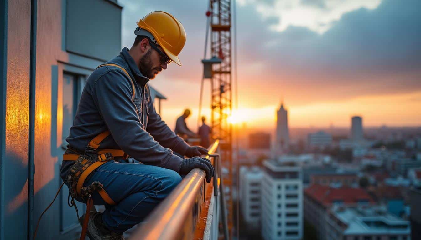 Illustration: Pourquoi le garde corps est-il indispensable sur une toiture en chantier ?