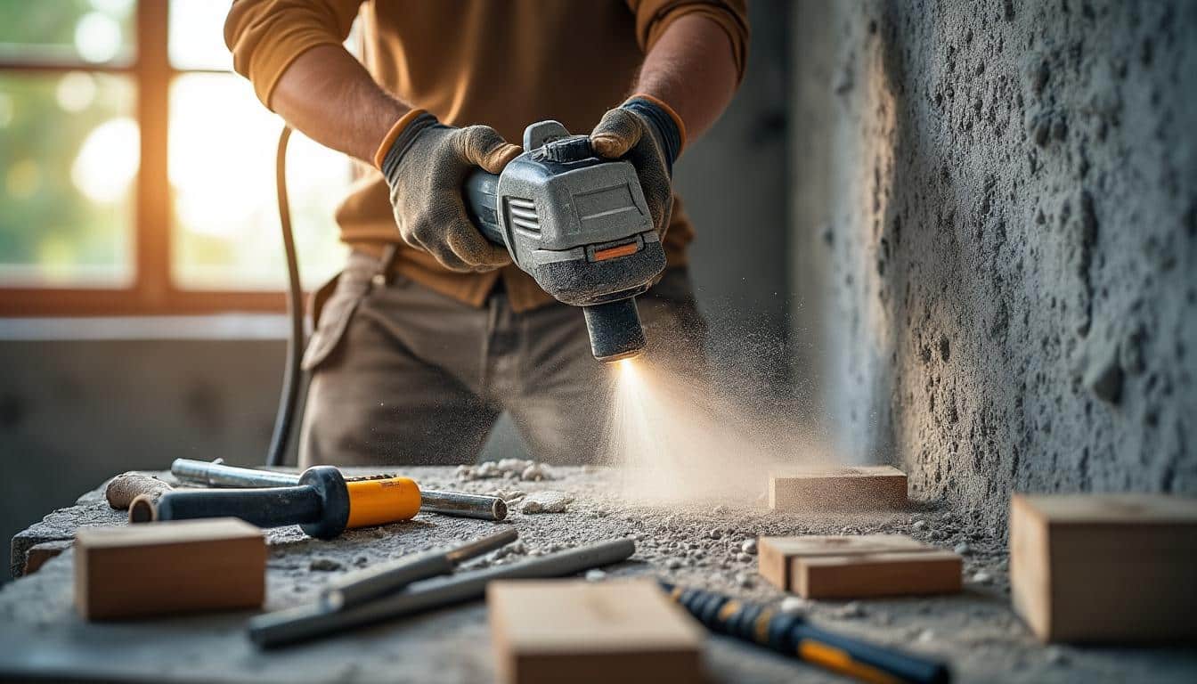 Illustration: Les matériaux et usages idéaux pour le mode percussion de la perceuse