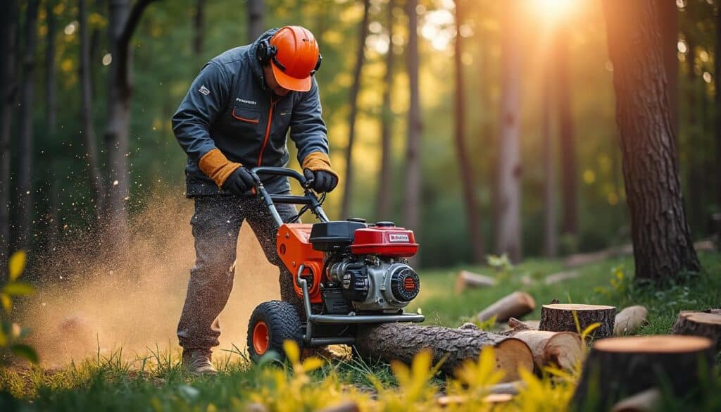 Scie à bûche thermique avec moteur Honda : puissance et fiabilité