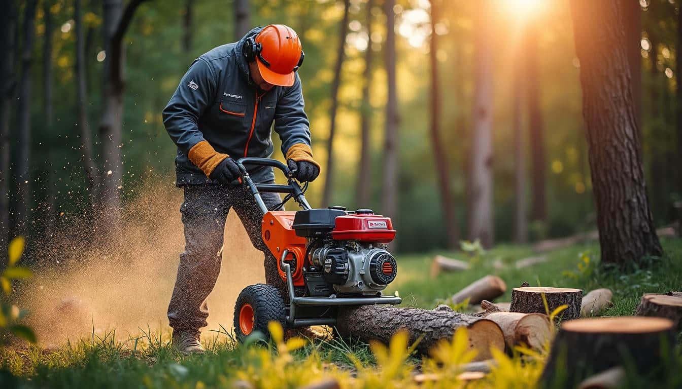 Scie à bûche thermique avec moteur Honda : puissance et fiabilité