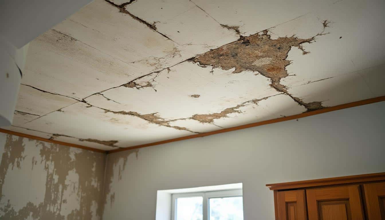 Illustration: Comment reconnaître une tache d’infiltration sur votre plafond ?