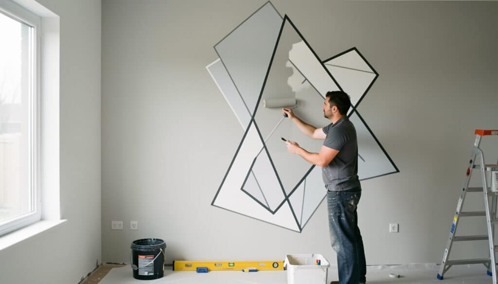 Pochoir mural grand format : réussir une peinture nette